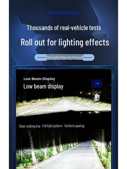 Compatible with automotive laser LED headlights: H7, H4 (dual beam), H1 (super bright), H11, and 9005 high-intensity bulbs.
