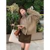 Sweater For Women With Stand Collar And Knitted Design For Fall Casual Wear