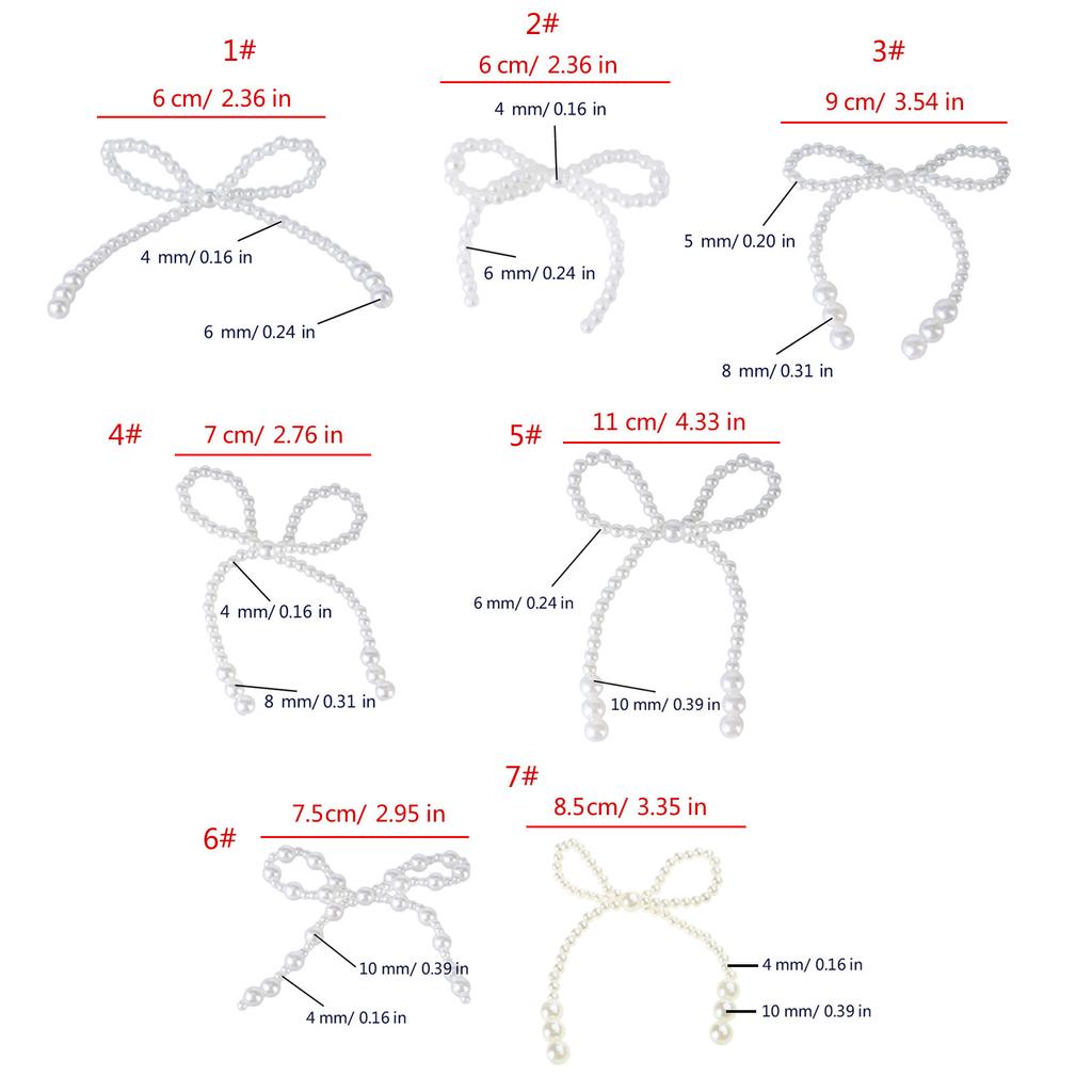 Elegant Pearl Bowknot Jewelry Accessory Beautiful Pearl Bowknot Decoration Unique Jewelry Accessory for Craft Projects