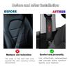 QZXIAOGU Carbon Fiber Leather Seat Belt Cushion Shoulder Pad Soft