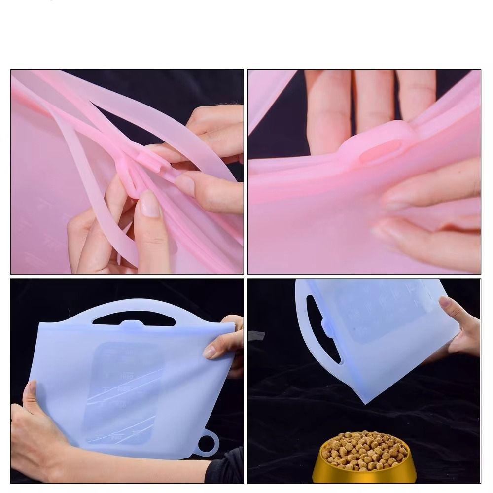 Food-grade Silicone Fresh-keeping Bag 1000/1200ml Cooler Bags Freezer Bag Food Storage Bag  Picnic