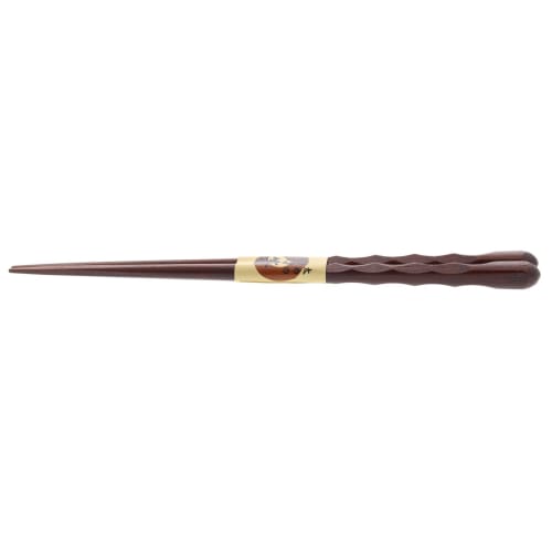 Ishida Japanese made chopsticks for men, thick, randomly carved, one and a half wooden (natural wood), lacquered, tip angle 23.5cm