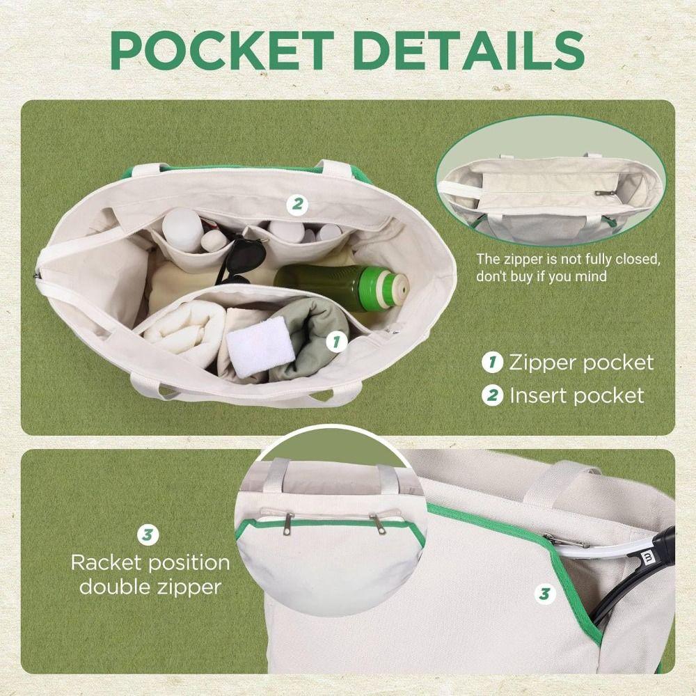 Large Capacity Tennis Racket Shoulder Bag Multifunctional Badminton Racket Handbag