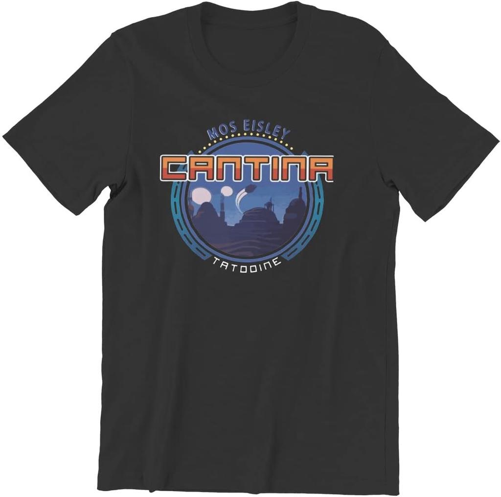 Men MOS Eisley Cantina Tatooine Space Port T Shirts The Andrew Allen Trio Cotton Tops Leisure Short Sleeve Tees T-Shirt