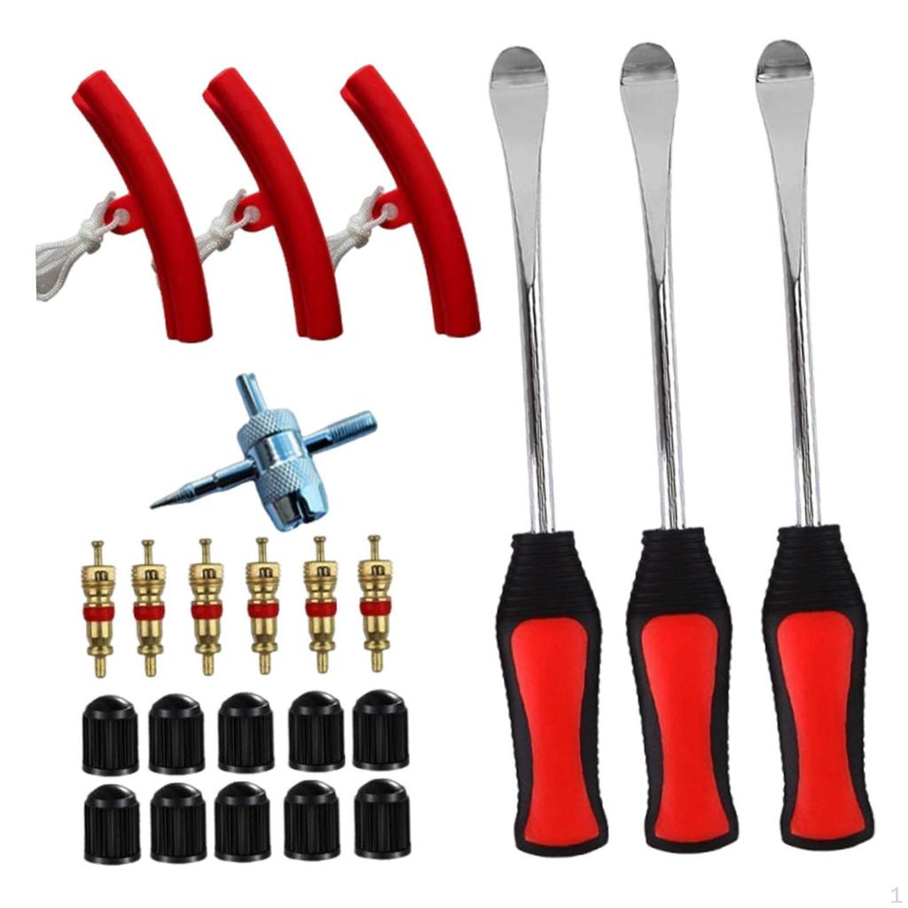 Auto Motorrad Reifenmontierhebel Werkzeugsatz Wulstlöser Mehrzweck mit Felgenschutz