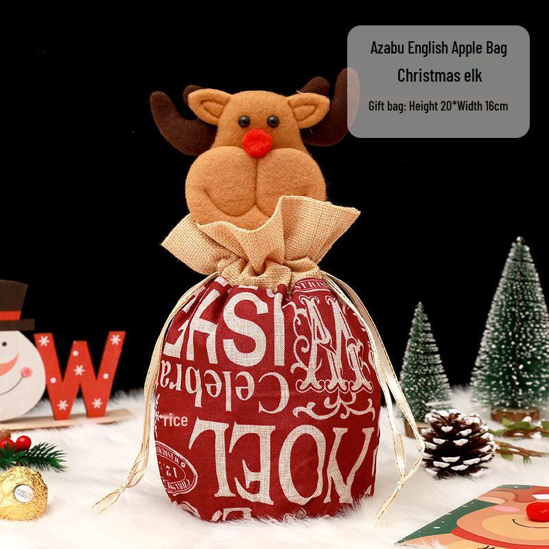 Christmas Eve Apple Candy Gift Tote & Packaging Bag