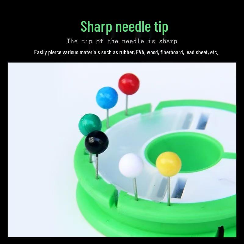 Colored Pearl Pushpins & Fishing Line Set with Fixing Accessories