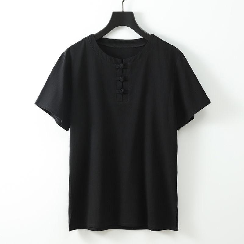 Summer Men Shirt S-9XL Plus Size Cotton Linen Suit Large Size Shirt with Pants Men 5 Colors