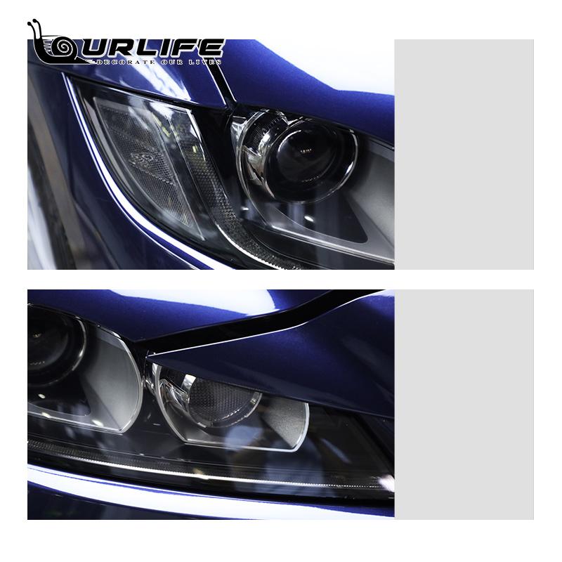 Für Jaguar XE X760 XF X260 F-Pace X761 E-PACE XJ X351 F-Type X152 Autozubehör Scheinwerfer TPU Smoked Black Protector