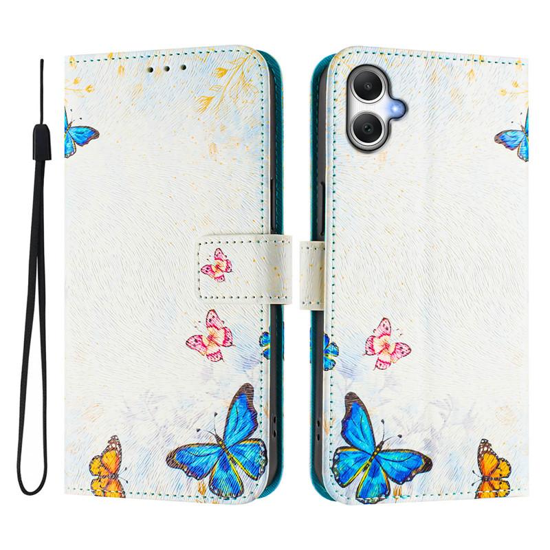 Luxury Flip Leather Case For Samsung Galaxy A07 4G Flip Cover On For Samsung A07 A06 4G 5G A05 A05s Wallet Bags Flower Cases