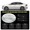4/8Pcs Transparent Car Door Handle Bowl Sticker Anti-collision Strip For Hyundai I20 I10 Sonata I40 Santafe IX35 I30 Solaris GDI CC5