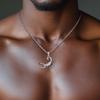 MossanRappr Pendente Scorpione in Moissanite Colorata per Uomo Donna Argento Sterling Iced Out Hip Hop Collana Gioielli Regalo