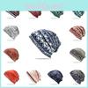 Hat Headscarf Printing Outdoor Breathable Warmth Bean Cap Unisex Hat Fashion