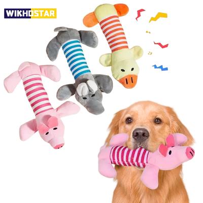 1PC Animal Squeaky Toys for Dogs (Elephant/Duck/Pig) - Durable Chew Toys for Aggressive Chewers with Teeth Cleaning
