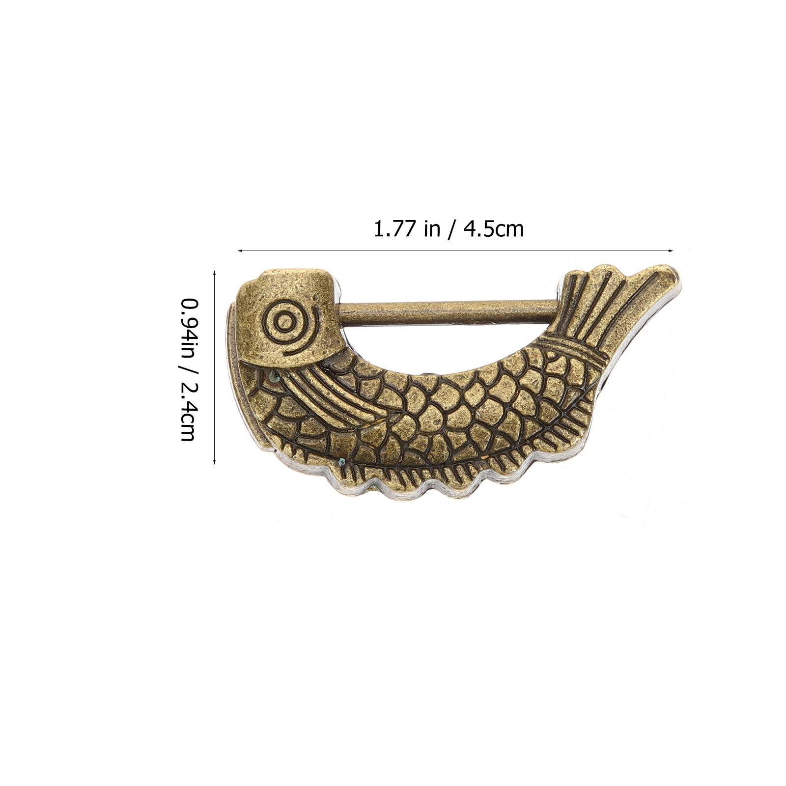 

Jewelry Box Lock Chinese Style Decorative Wooden Box Lock with Key for Secure Storage Classic Metal Latch