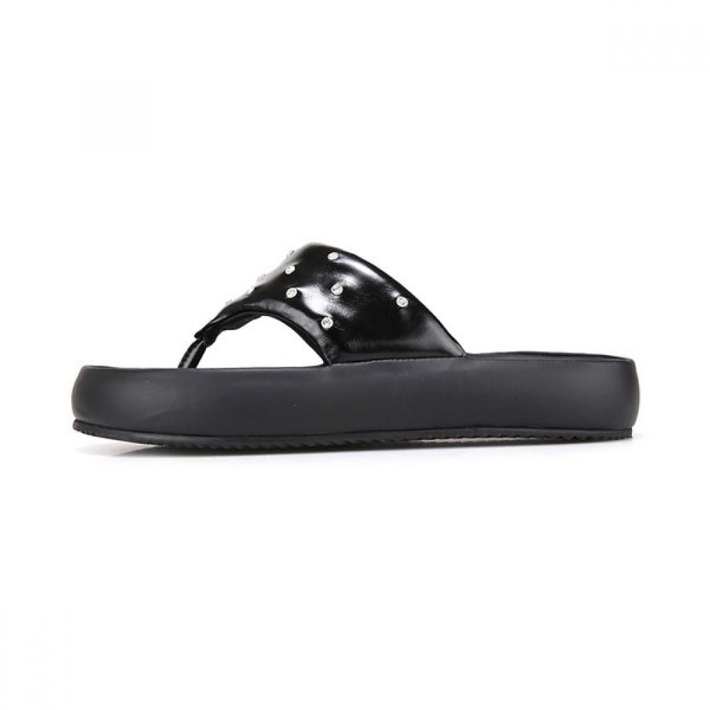 Barbara Leather Minimal Shape Women S Sandal 3.5cm 2colorS Bbj321