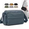 Borsa a tracolla leggera in nylon per uomo donna, borsa a tracolla messenger casual con tasche multiple