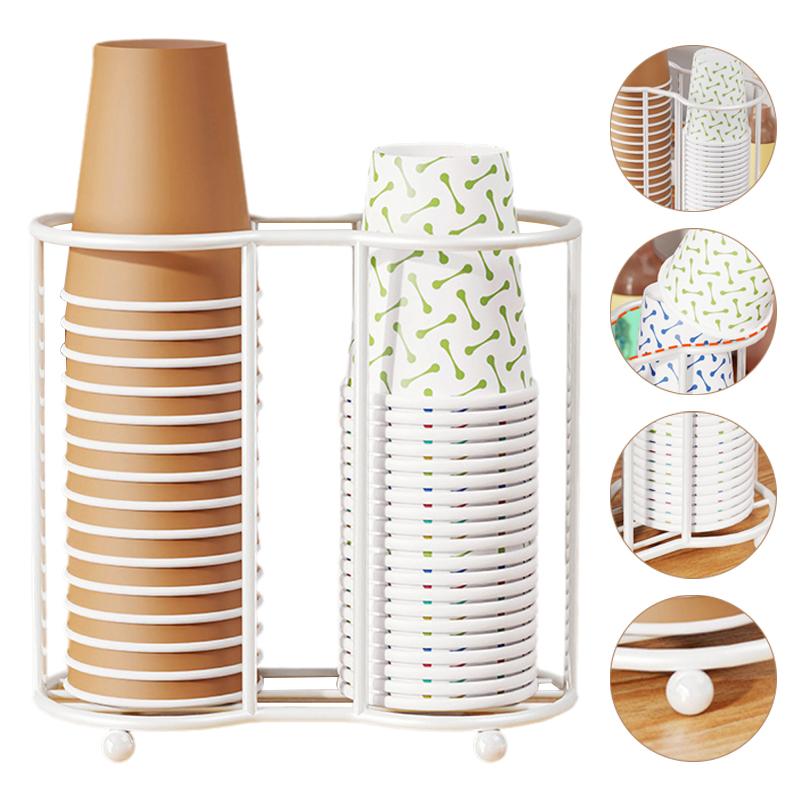 Kitchen Paper Cup Holder Disposables Cups Pickerbar Milk Tea Coffee Shop Disposable Cup Holder Storage Rack Organizier
