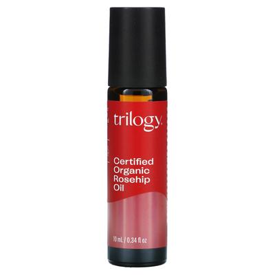 Trilogy, certifikovaný organický šípkový olej, kulička, 0,34 fl oz (10 ml)