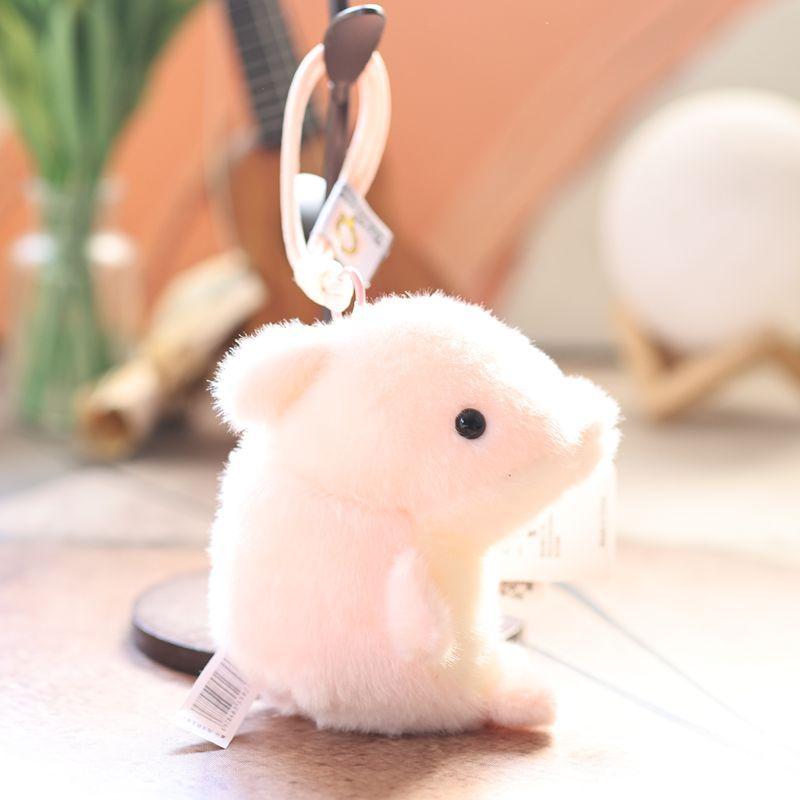 Stuffed Dolphin Keychain Plush Bag Pendant Soft Animal Toy Miniature For Girls Birthday Backpack Charm Decoration