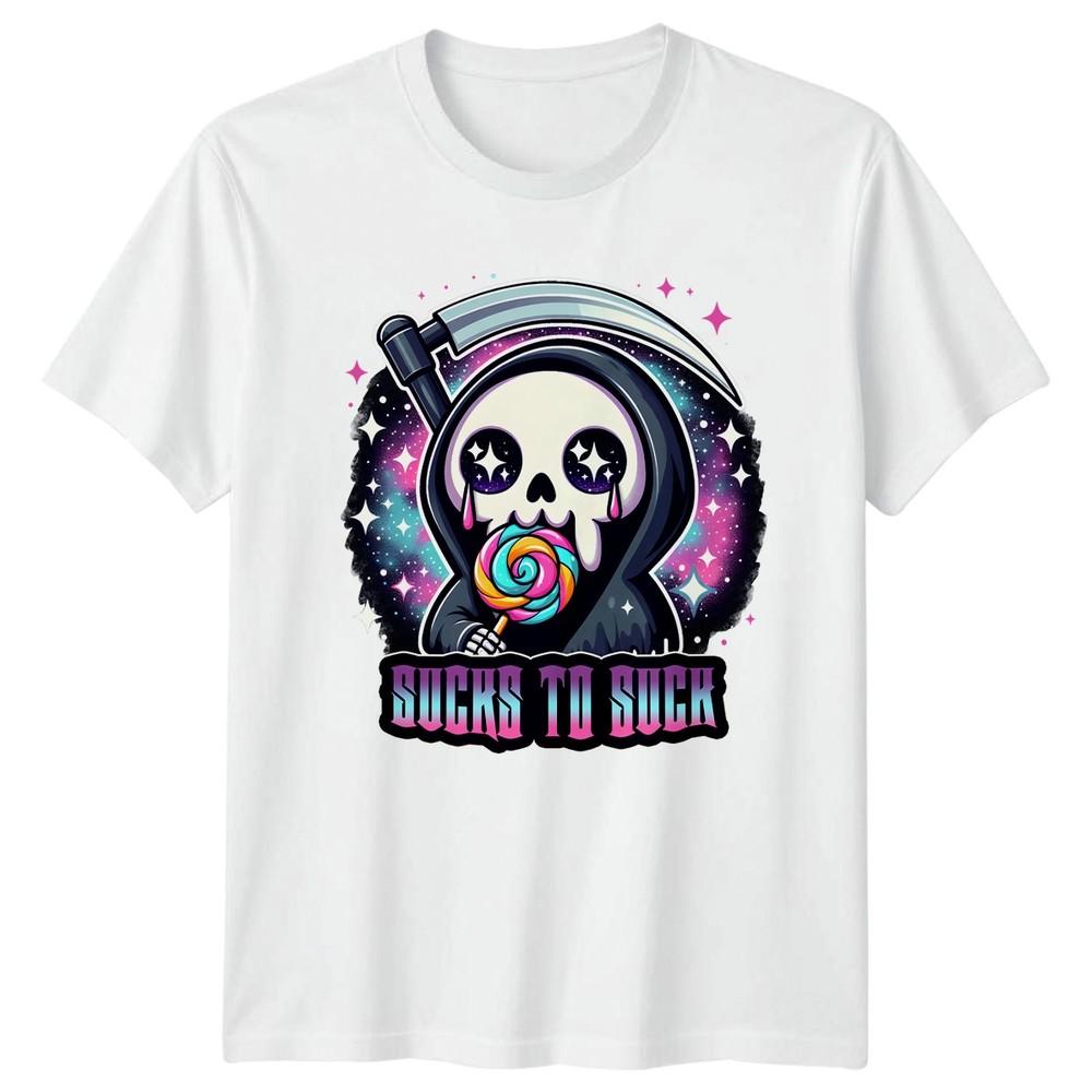 Sucks To Suck TShirt Kawaii Goth Humour Birthday Gift For Him And Her S