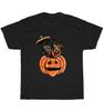 German Shepherd In Scary Pumpkin Dog Lovers Halloween Party T-Shirt Unisex Gift
