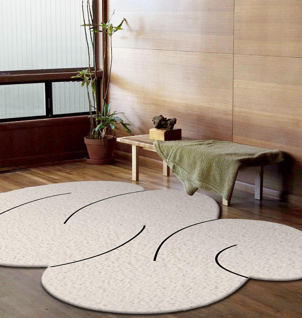 

Carpet Nordic Cream Cloud Bedside Blanket Living Room Coffee Table Sand Mat Fresh Imitation Cashmere Floor Mat 80*120cm