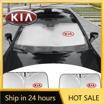 2026 Hot Car Sticker Folding Car Front Window Sunshade Cover Sun Shade Windshield Visor Accessories For Kia Sportage Rio 3 Soul