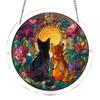 Yousheng Acrylic Puzzle Suncatcher DIY Jigsaw Puzzle Suncatcher Kit with UV Printed Design Colorful Window Hanging Ornament for Home Garden Decor