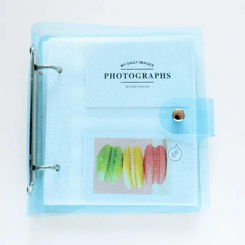 Transparent Book Style Album for 3 Inch Mini Film, 100 Pockets Mini Instax Photo Album Holder for Name Card 7s 8 25 50s