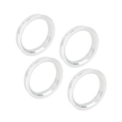 ACROPIX Car Hub Center Ring Wheel Bore Spacer Universal 67.1-54.1mm Silver Tone 4pcs