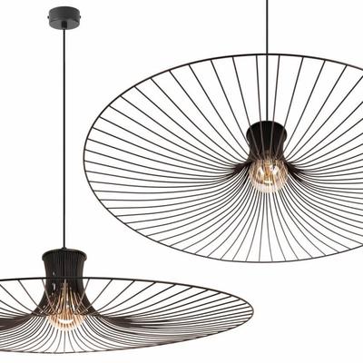 Plaza 1 Pendant Lamp - Loft Style, Black, 1xE27