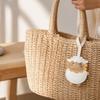 Cartoon PU Keychain Vintage New Year Pendant Fashion Sheep Bag Charm  For Women