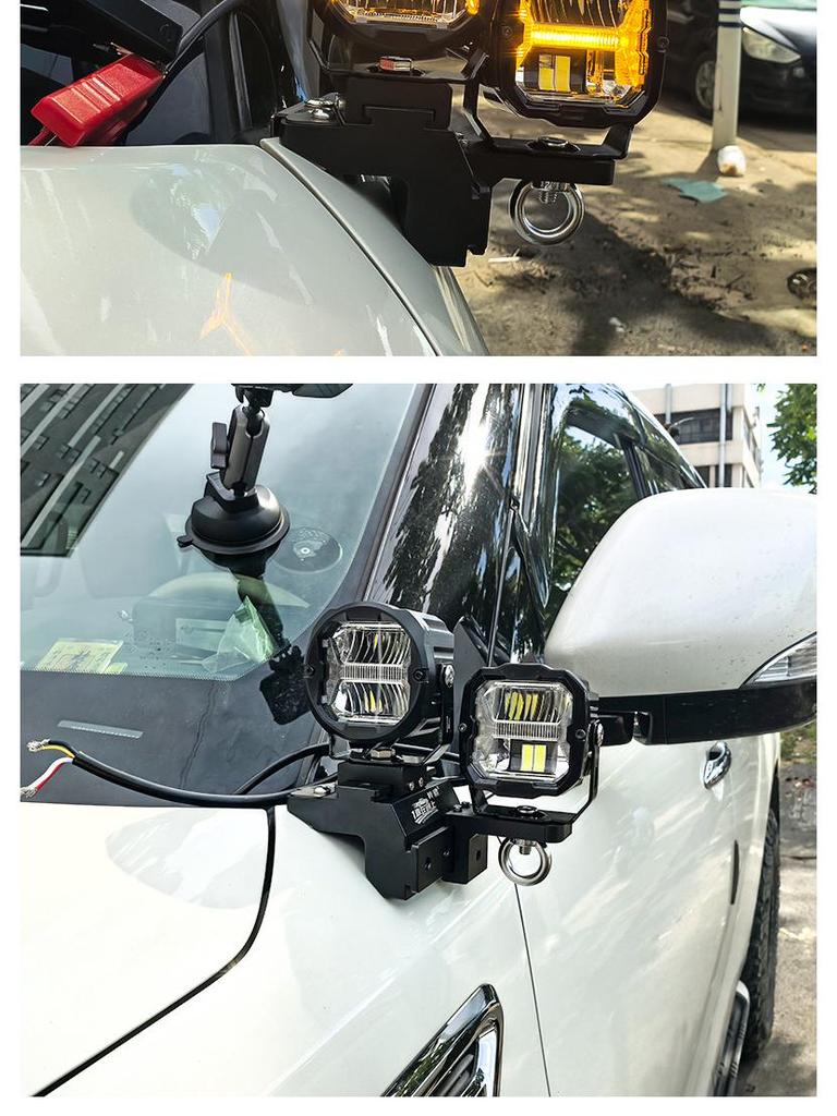 Nissan Patrol Y62 LED Spotlight Quick-Release A-Pillar Bracket