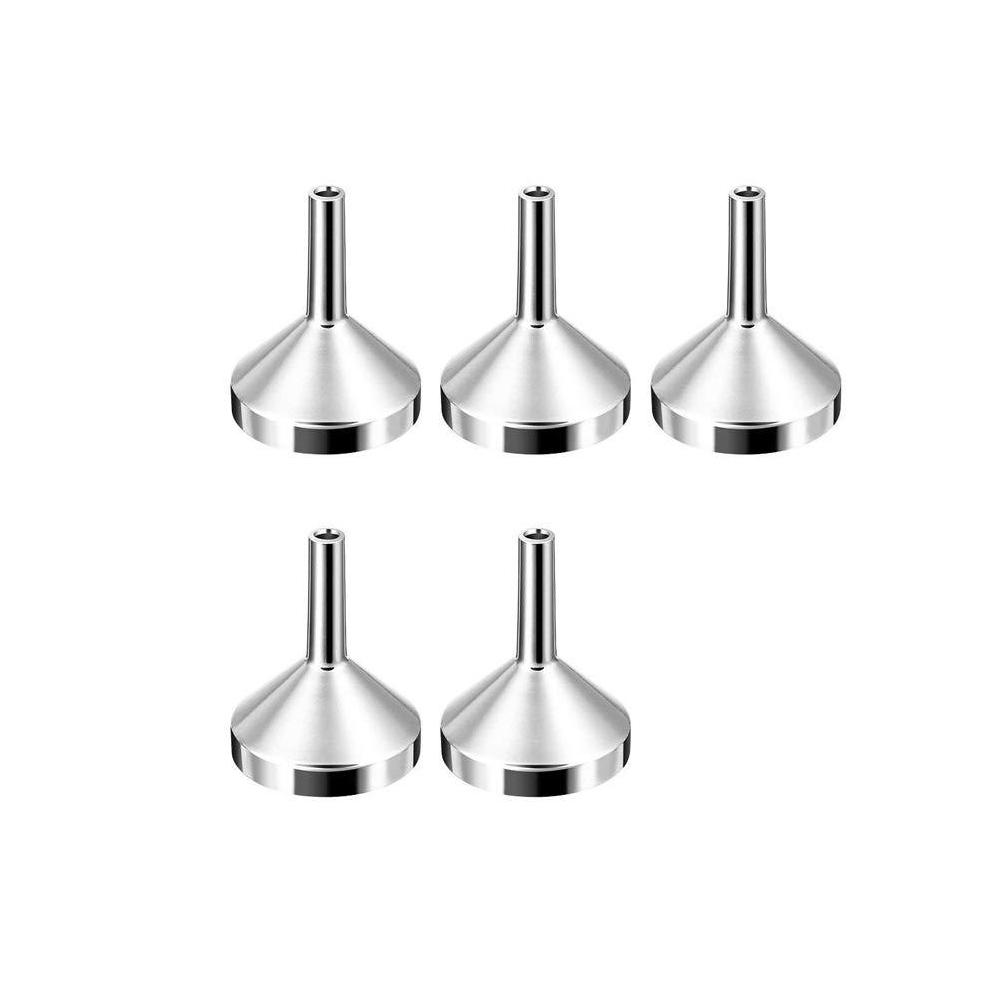 5 шт. Мини-металлическая алюминиевая воронка для кухонного масла, воронка для жидкости со съемным фильтром, широкое горлышко для консервирования, кухонные принадлежности