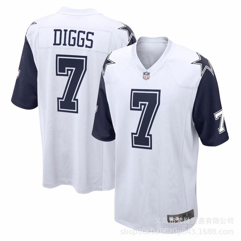 Camiseta de Fútbol Americano NFL Dallas Cowboys para Hombre Manga Corta Mezcla de Algodón Uniforme Deportivo de Equipo Rugby Baloncesto Entrenamiento