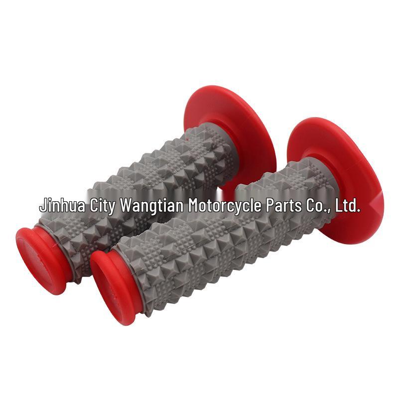

High-Performance Off-Road ATV Motorcycle Anti-Slip Silicone Handlebar Grips (Left & Right) червоний