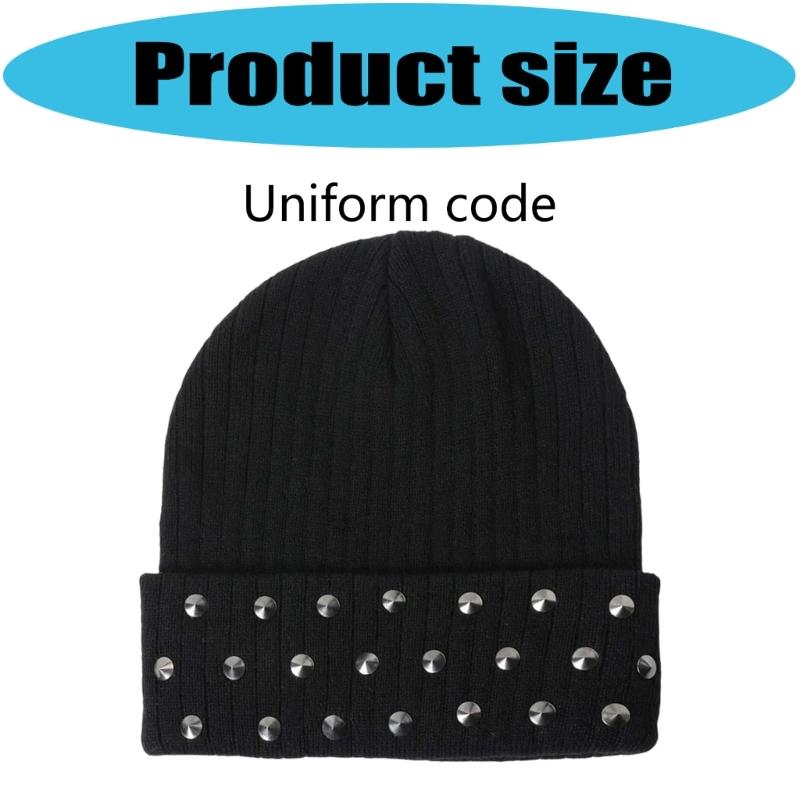 Street Knitting with Rivet Studs Lightweight Breathable for Adults