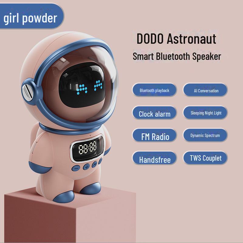 

Smart AI Voice Bluetooth Speaker with Alarm Clock and Night Light 120*170*100mm
