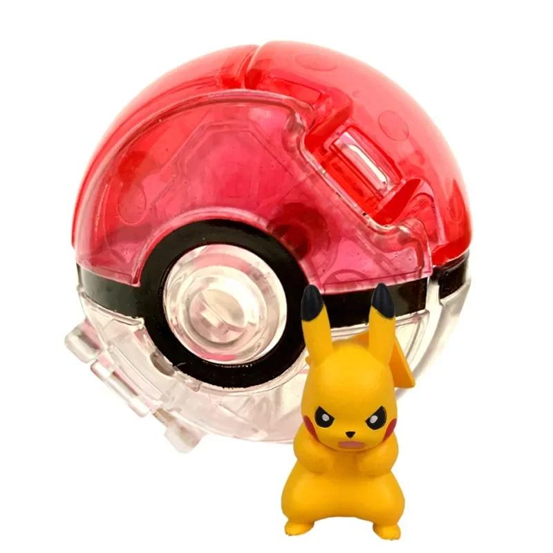 Pokemon Elfball Figur Pikachu Glurak Turtok Mewtu Pocket Monster Variante Pokeball Verformbare Spielzeuge Actionmodell Geschenk