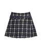 Love Is True Gt Belt Check Skirt(Navy)