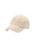 Poejidam [Life Portrait] Braid Fur Ball Cap In Beige