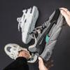 Thick Sole Versatile Clunky Sneaker For Men  New Trend Mesh Lace Up Breathable Casual Sports Shoes Increased Soft Soles