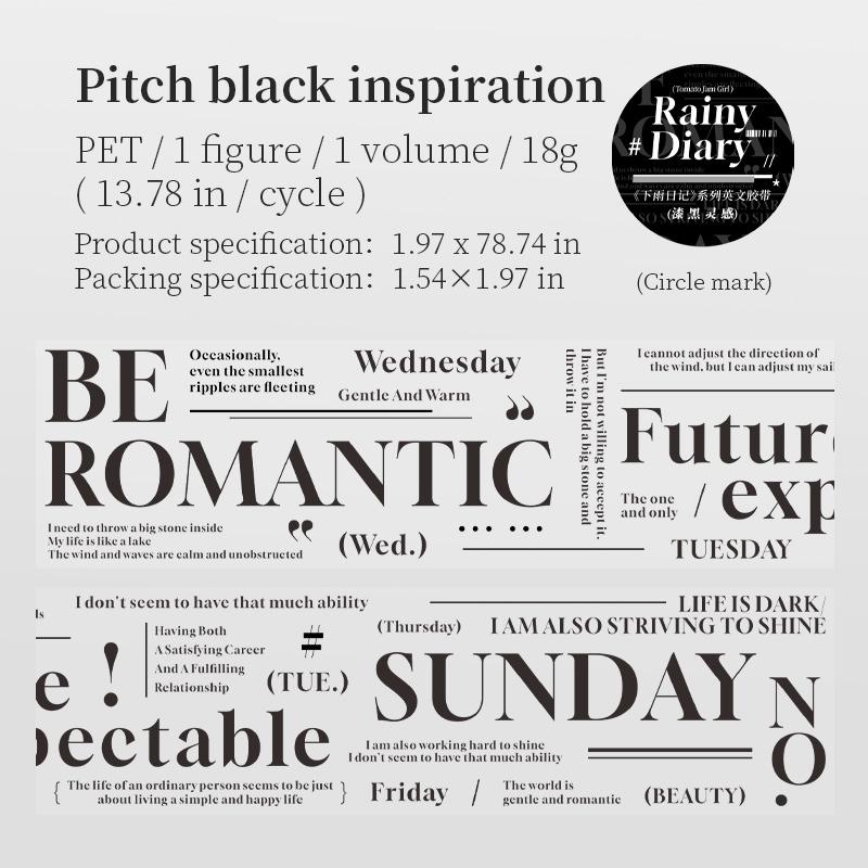 

1 рулон клейкой ленты серии «Английские буквы», креативная ручная палатка, простая прозрачная наклейка для блокнота, чехла для телефона, лента для DIY-декора