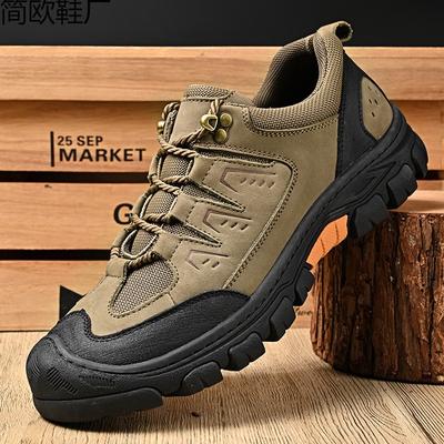 Nowe buty zewnętrzne męskie buty codzienne buty sportowe skórzane buty z miękką podeszwą skórzane buty buty trekkingowe trekkingowe antypoślizgowe odporność