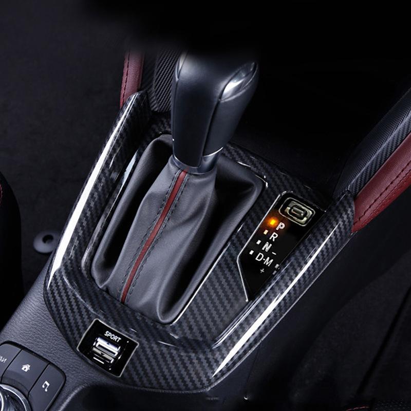 LHD RHD For Mazda 2 Demio 2015- ABS Black Window Lift Switch Glass Rise Button Panle Center Conlose Gear Shift Panle Cover