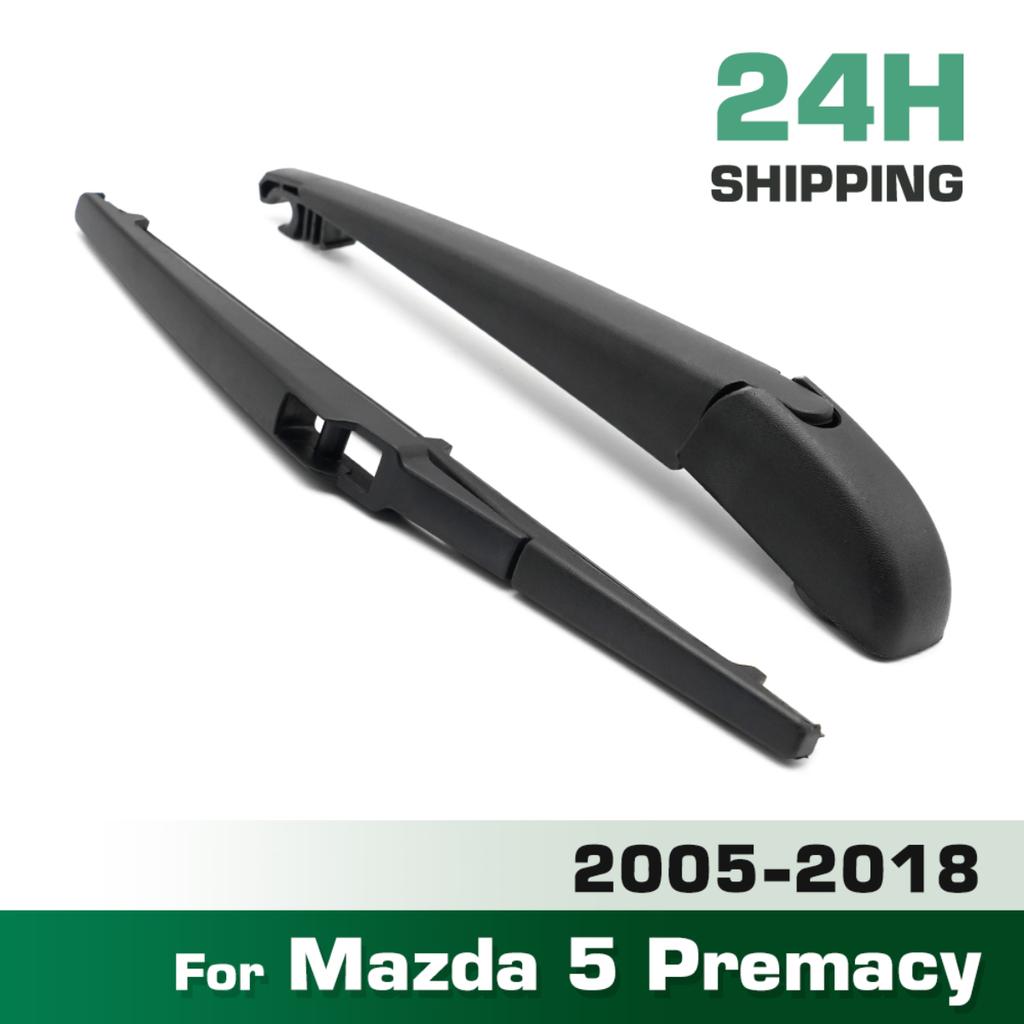 Wiper 12" Rear Wiper Blade & Arm Set Kit For Mazda 5 Premacy 2005 - 2018 Windshield Windscreen Tailgate Window Car Brush