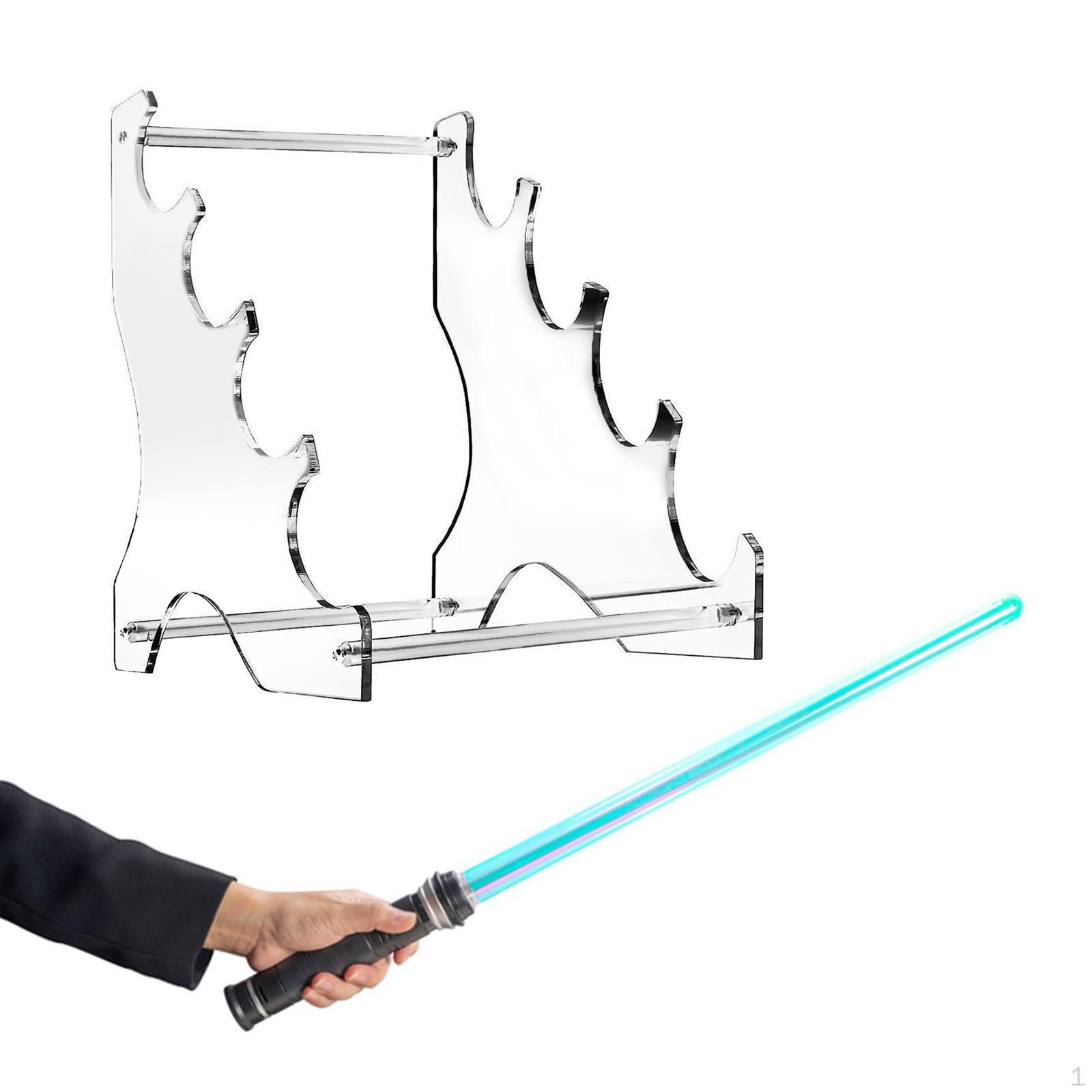 

Акриловая стойка для демонстрации световых мечей, четырехслойная подставка для меча, органайзер, украшение для дома для додзё чистый