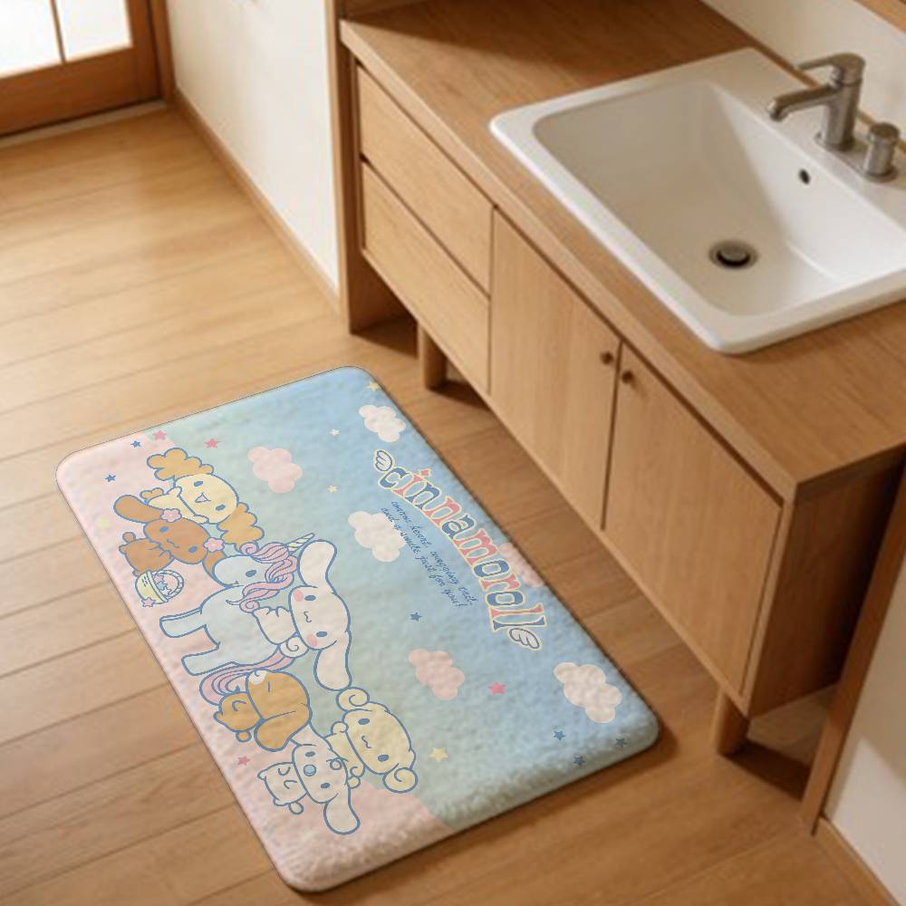 CUTE C-Cinnamoroll CARTOON Door Mat Nordic Style Bedroom Living Room Doormat Home Balcony Anti-Slip Alfombra
