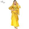 Huayu Women's Indian Belly Dance Long Sleeve Set - Spring/Summer Performance Costume